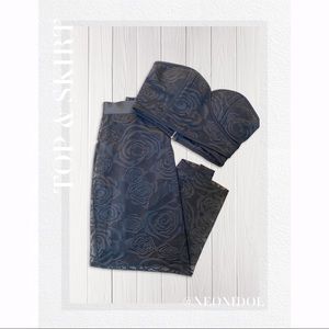 Bebe Crop & Skirt Set